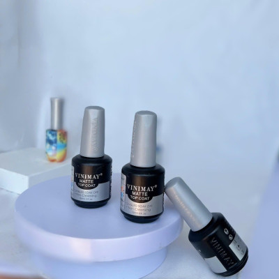 Sơn Gel Top Lỳ Vinimay Cao Cấp Chai 15ml Làm Nail, Tạo Hiệu Ứng Matte Top Lì Sang Trọng, Bền Màu Chuyên Dụng Cho Làm Móng