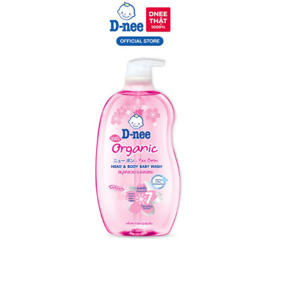 Dung Dịch Tắm Gội Toàn Thân Cho Bé Dưới 3 Tuổi D-nee - Chai 800ml (Hồng)