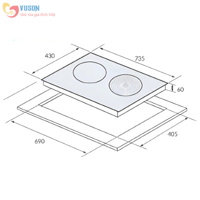 Bếp Điện Từ Eurosun EU-TE259PRO - Hàng chính hãng