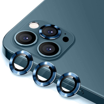 Bộ miếng dán kính cường lực Camera dành cho iPhone 13 Pro / 13 Pro Max hiệu HOTCASE Kuzoom Lens Ring mang lại khả năng chụp hình sắc nét full HD - Hàng nhập khẩu
