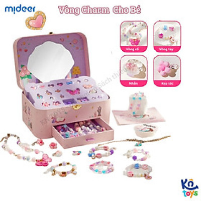 Đồ Chơi Charm Thiết Kế Vòng Cổ, Vòng Tay Cho Bé Gái DIY Mideer Charm Bracelet Making Kit 