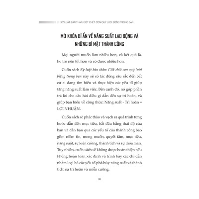 Kỷ Luật Bản Thân - Giết Chết Con Quỷ Lười Biếng Trong Bạn