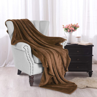 Mền lông cừu đỏ đô, nâu cao cấp A - 1m6x2m