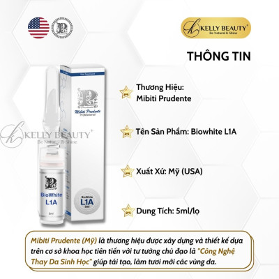 Son Khử Thâm Dưỡng Hồng Môi Mibiti Prudente Biowhite L1A | Kelly Beauty
