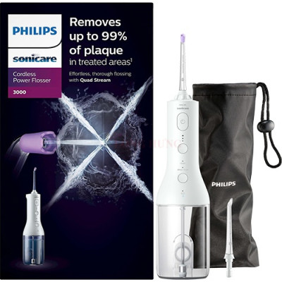 Máy tăm nước vệ sinh răng miệng Philips Sonicare Cordless Power Flosser 3000 HX3826/31 - Hàng chính hãng