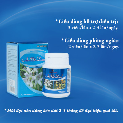 Combo 3 Viên uống hỗ trợ phòng ngừa và giảm kích thước u nang, u xơ An Nữ Đan (Hộp 60 viên)