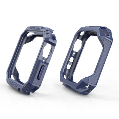 Ốp Case Armor Vân Carbon cho Apple Watch Series 4/5/6/SE/7/8/9/SE2 Size 40mm/41mm/44mm/45mm - Hàng Chính Hãng