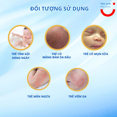 Sữa Tắm Gội Ngừa Rôm Sảy, Mụn Sữa - Peron Baby - Sữa Tắm Không Chứa Paraben, An Toàn Cho Trẻ Sơ Sinh