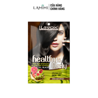 Gội Phủ Bạc 100% Siêu Dưỡng 30ml Lavox - Đen