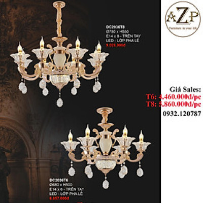 ĐÈN THẢ TRẦN (TAY) / ĐÈN TRANG TRÍ AZP-TT2036 phong cách Tân Cổ Điển, hàng nhập khẩu AZP
