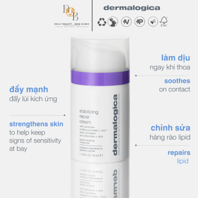 DERMALOGICA Kem Dưỡng làm dịu STABILIZING REPAIR CREAM phù hợp Cho Làn Da Tổn Thương, kích ứng, nhạy cảm