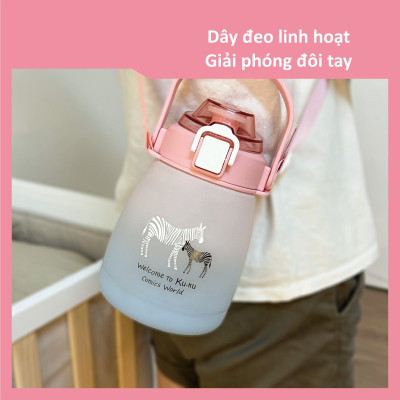 KU.KU Duckbill bình nước cho bé từ 3 tuổi nhựa Tritan cao cấp 1200ml ku5622