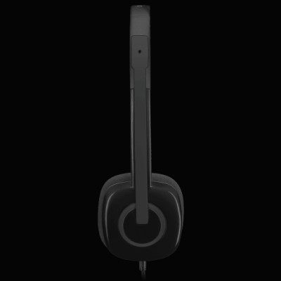 Tai nghe chụp tai có micro Logitech H151 (Đen) - Hàng Chính Hãng