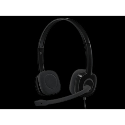 Tai nghe chụp tai có micro Logitech H151 (Đen) - Hàng Chính Hãng