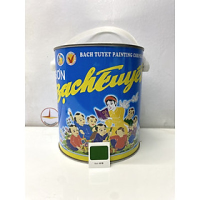 Sơn dầu Bạch Tuyết màu Vert 618 3kg