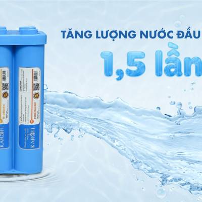 Combo Bộ 10 Cấp Lõi Lọc Đúc Nguyên Khối Karofi SMAX Hiệu Suất Cao HP 6.1 Hydrogen - Hàng Chính Hãng