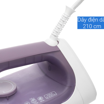 Bàn ủi hơi nước Panasonic NI-S630VRA 2400W - Hơi phun mạnh mẽ - Chống đóng cặn - Chế độ tự ngắt an toàn - Hàng chính hãng, Bảo hành 12 tháng