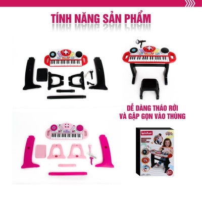 Đàn Organ Kèm Mic Và Bàn DJ Winfun 2068G
