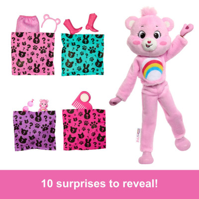 Đồ Chơi Búp Bê Barbie Cutie Reveal - Gấu Care Bear Hồng Vui Vẻ BARBIE JCN95/JCN93