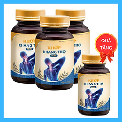 Combo 3 Hộp Khớp Khang Thọ Tặng 1 Hộp - Hỗ Trợ Điều Trị Các Bệnh Xương Khớp, Giảm Đau Mỏi Vai Gáy,Đau Nhức Chân Tay