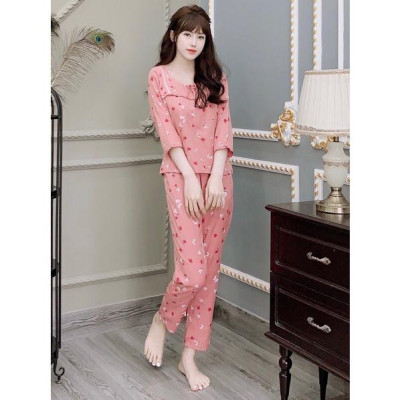 Đồ bộ mặc nhà, ảnh thật 100% 4 màu mới, chất lụa hàn