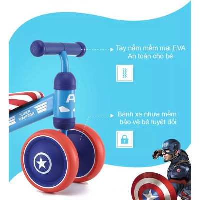 Xe thăng bằng, Xe chòi chân 4 bánh tự cân bằng cho bé yêu - siêu dễ thương - TẶNG KÈM TRANH GHÉP 9 MẢNH CHO BÉ