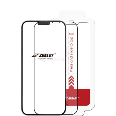 Dán màn hình cường lực Full viền Zeelot SOLIDsleek cho iPhone 13 Series (hỗ trợ Kit dán) - Hàng chính hãng