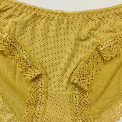 Combo 10 quần lót nữ su thông hơi viền ren cạp thấp