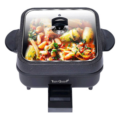 Nồi Lẩu Điện 2 Trong 1 Tiger Queen SQ-2200 (4L) - Đen - Hàng chính hãng