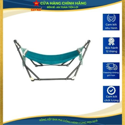 Võng xếp BAN MAI, võng cho trẻ em, nguyên bộ gồm khung võng và lưới võng (Giao màu ngẫu nhiên)