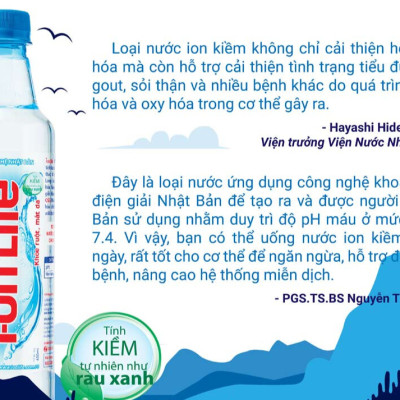Nước uống ion kiềm thương hiệu ionLife 330ml thùng 24 chai công nghệ Nhật bản khỏe ruột mát da