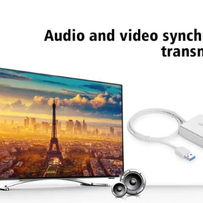 Ugreen UG4022940229TK 80CM Cáp chuyển USB 3.0 sang HDMI cao cấp - HÀNG CHÍNH HÃNG