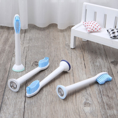 Bộ 4 đầu bàn chải đánh răng điện HX-6054A cho máy Philips Sonicare cho răng nhạy cảm HX3, HX6, HX7, HX8, HX9, R, FlexCare +, FlexCare, HealthyWhite, HydroClean, EasyClean, DiamondClean-Cho răng nhạy cảm