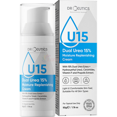 Kem dưỡng ẩm da DrCeutics Dual Urea 15% Moisture Replenishing Cream (50g) - Hàng chính hãng