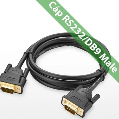 Ugreen UG20153DB101TK 1.5M màu Đen Cáp tín hiệu 2 đầu COM RS232 dương cao cấp - HÀNG CHÍNH HÃNG