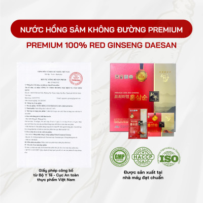 Nước Hồng Sâm Không Đường Hàn Quốc