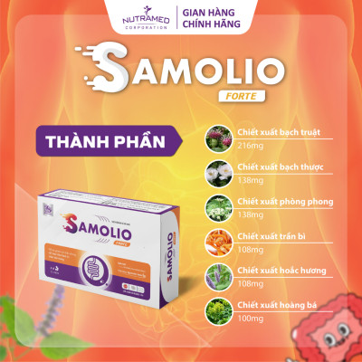 Viên uống Samolio Forte hỗ trợ viêm đại tràng cấp tính, mãn tính (30 viên) - Nutramed