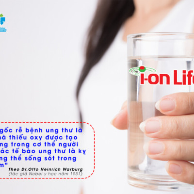 Nước uống ion kiềm thương hiệu i-on Life 450ml thùng 24 chai công nghệ Nhật bản khỏe ruột mát da