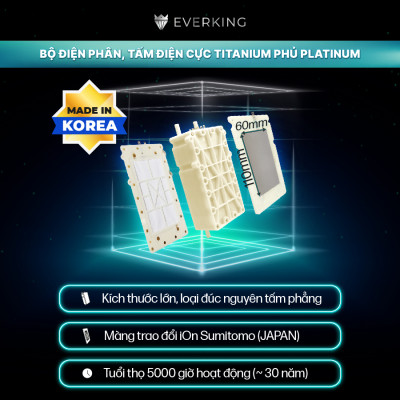 Máy Lọc Nước Điện Giải iON Kiềm EVERKING EKPrime-125 - Hàng Chính Hãng