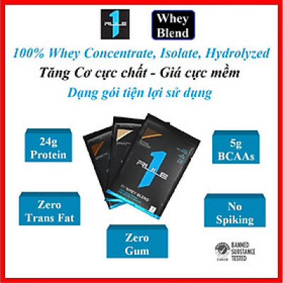 Rule 1 Whey Blend - Gói tiện lợi, bổ sung Protein, hỗ trợ tăng Cơ cực chất, giá cực mềm