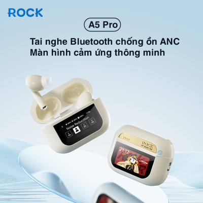 Tai nghe bluetooth không dây nhét tai chống ồn chủ động ANC ROCKSPACE A5 Pro TWS có mic hàng chính hãng BH 12 tháng