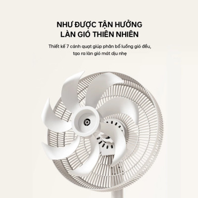 Quạt đứng thông minh Aqua FED3502R thân máy cảm ứng, điều khiển từ xa, hẹn giờ - Hàng nhập khẩu