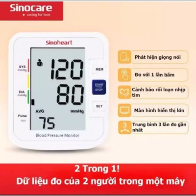 MÁY ĐO HUYẾT ÁP BẮP TAY GIỌNG NÓI TIẾNG VIỆT THÔNG MINH
