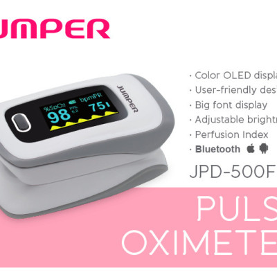 Máy đo nồng độ oxy trong máu SPO2 Jumper JPD-500F ( Bluetooth)