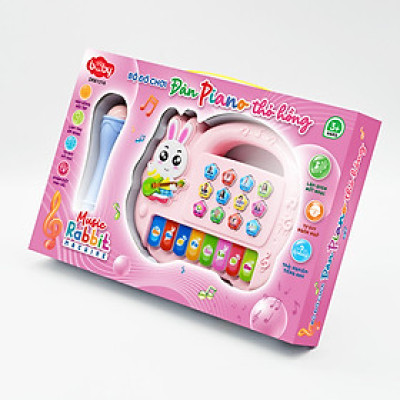 Đồ chơi Duka: Đàn piano thỏ hồng DK81316