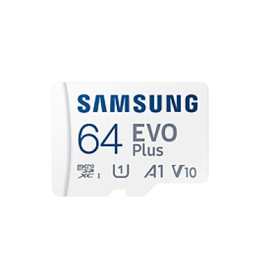 Thẻ Nhớ Micro SD Samsung Evo Plus 64GB Class 10 - 100MB/s (Kèm Adapter) - Hàng Chính Hãng