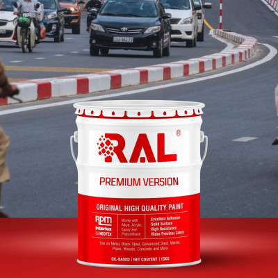 Sơn bó vỉa phản quang Alkyd RAL RASIDE RAKYD  REFLECTIVE - 5KG