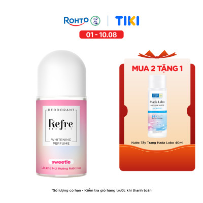 Lăn khử mùi dưỡng trắng hương nước hoa Refre Whitening Perfume Sweetie Hương Ngọt Ngào 40ml