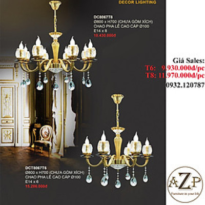 ĐÈN THẢ TRẦN (TAY) / ĐÈN TRANG TRÍ AZP-TT8067 phong cách Tân Cổ Điển, hàng nhập khẩu AZP