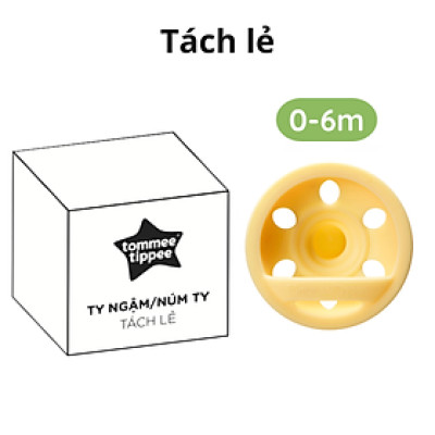 Ty Ngậm Mô Phỏng Ti Mẹ Dành Cho Bé Từ 0 - 6 Tháng, 6 - 18 Tháng (Vỉ Đôi, Tách Lẻ)